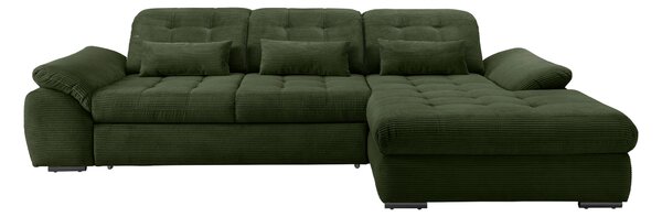 ROHOVÁ SEDAČKA, textil, tmavě zelená Livetastic - Sedací soupravy, Online Only