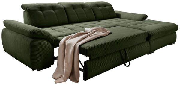 ROHOVÁ SEDAČKA, textil, tmavě zelená Livetastic - Sedací soupravy, Online Only