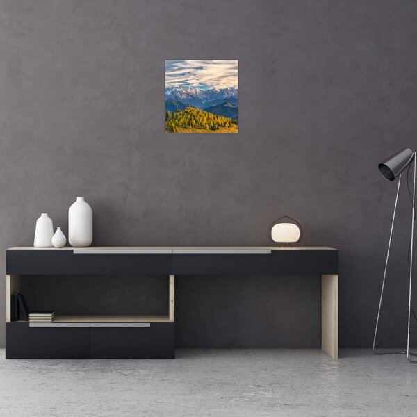 Obraz - horské panorama (30x30 cm)