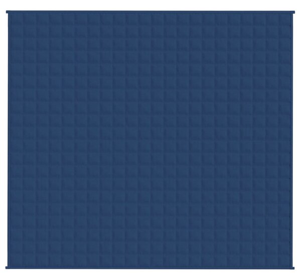 Zátěžová deka modrá 200 x 220 cm 9 kg textil 3154857