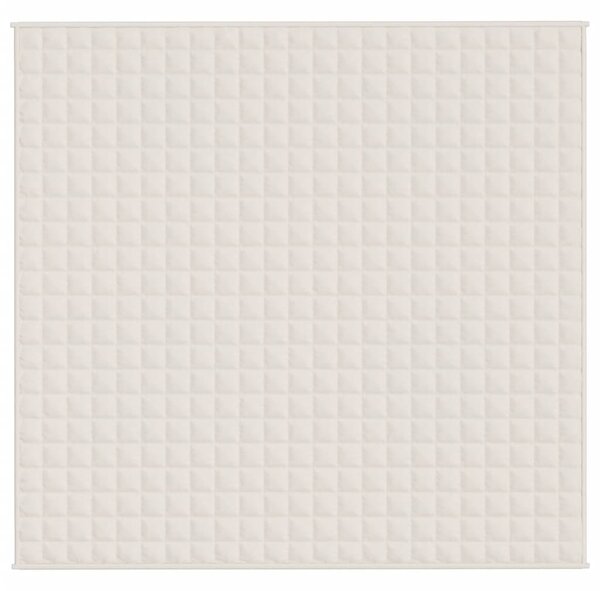 Zátěžová deka světle krémová 220 x 240 cm 11 kg textil