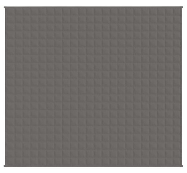 Zátěžová deka šedá 200 x 230 cm 13 kg textil