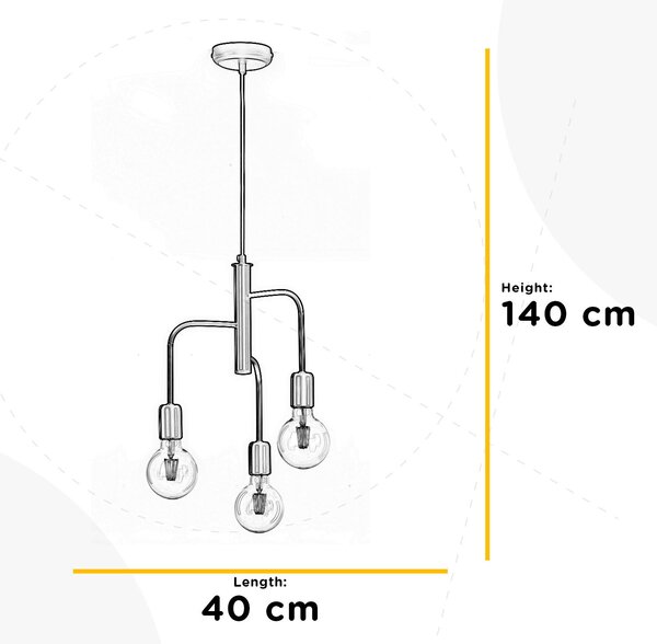 ZÁVĚSNÉ SVÍTIDLO, 40/140 cm - Online Only svítidla, Online Only