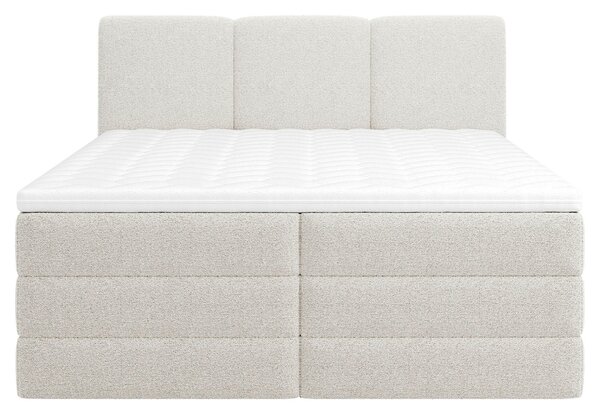 POSTEL BOXSPRING, 180/200 cm, bílá MID.YOU - Postele s úložným prostorem, Online Only