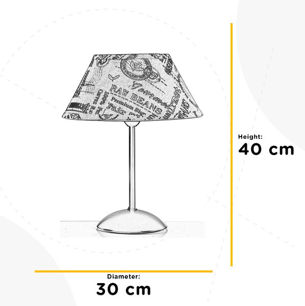 STOLNÍ LAMPA, E27, 30/30/40 cm - Online Only svítidla, Online Only