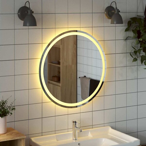 Koupelnové LED zrcadlo 70 cm kulaté
