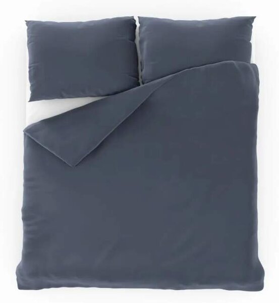 Saténové povlečení LUXURY COLLECTION tm. šedé - 140/200, 70/90