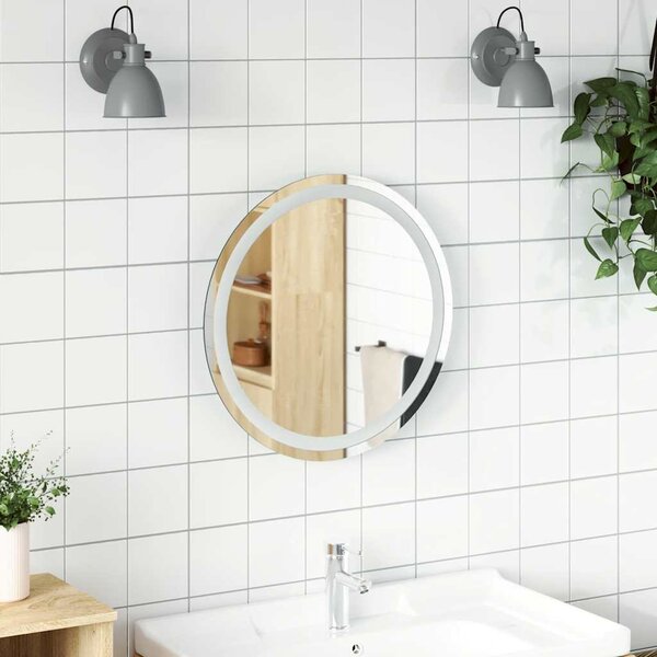 Koupelnové LED zrcadlo 50 cm kulaté
