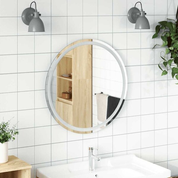 Koupelnové LED zrcadlo 70 cm kulaté