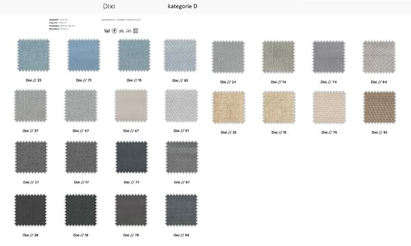 Doimo Salotti Minimalistické křeslo Tania, látka Podnoží: Dub (Venere Cenere) - dřevo, Čalounění: kategorie C - látka