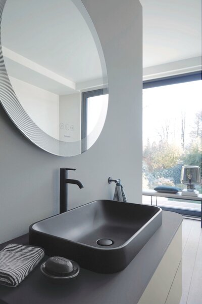 Duravit C.1 umyvadlová baterie stojící černá C11030002046