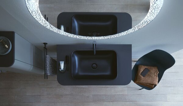Duravit C.1 umyvadlová baterie stojící černá C11030002046