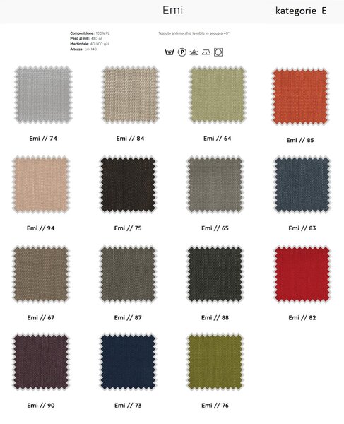 Doimo Salotti Minimalistické křeslo Tania, látka Podnoží: Dub (Venere Cenere) - dřevo, Čalounění: kategorie C - látka