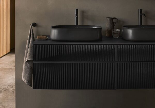 Duravit C.1 umyvadlová baterie stojící černá C11030002046