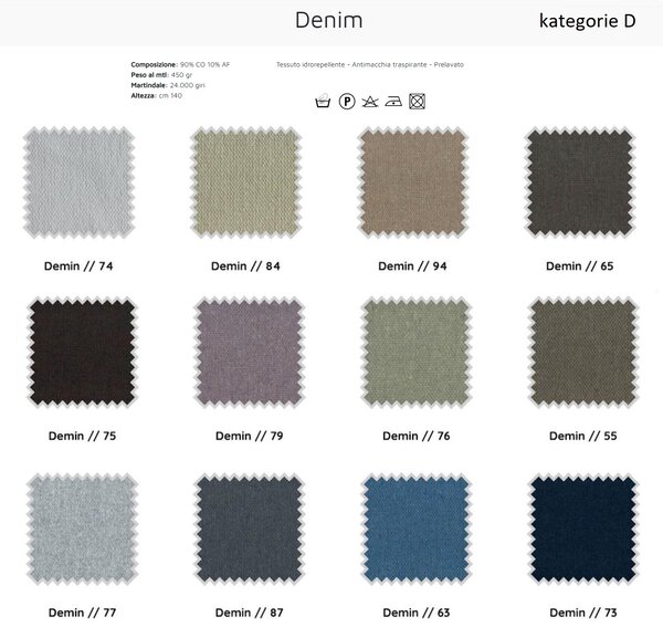 Doimo Salotti Minimalistické křeslo Tania, látka Podnoží: Dub (Venere Cenere) - dřevo, Čalounění: kategorie C - látka