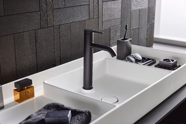 Duravit C.1 umyvadlová baterie stojící černá C11030002046