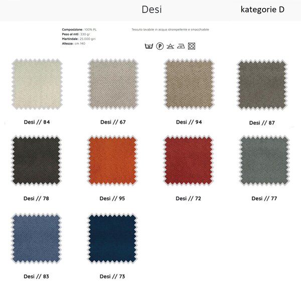 Doimo Salotti Minimalistické křeslo Tania, látka Podnoží: Dub (Venere Cenere) - dřevo, Čalounění: kategorie C - látka