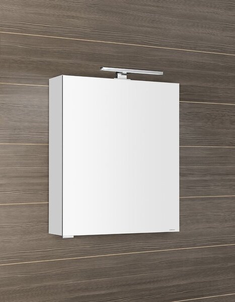 Sapho Sapho, MIRRÓ galerka s LED osvětlením, 60x70x16cm, levá/pravá, bílá, MC060-0030
