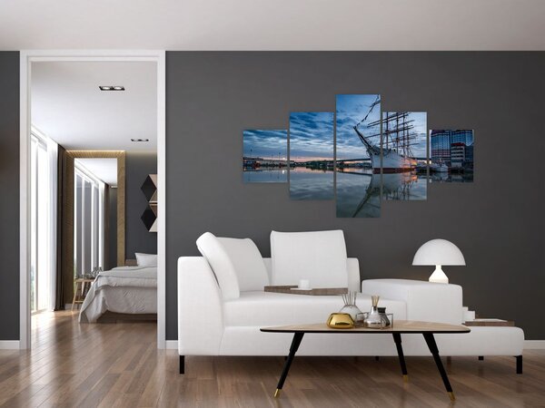 Obraz plachetnice (125x70 cm)