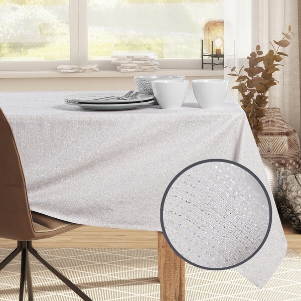 Běhoun na stůl DecoKing Sparkle krémový, velikost 40x120