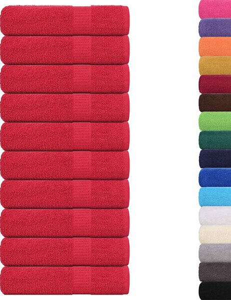Ručníky do sprchy FROGN 10 ks červené 70x140 cm 360 g/m²