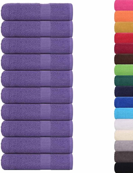 Ručníky FROGN 10 ks fialové 50x100 cm 360 g/m²
