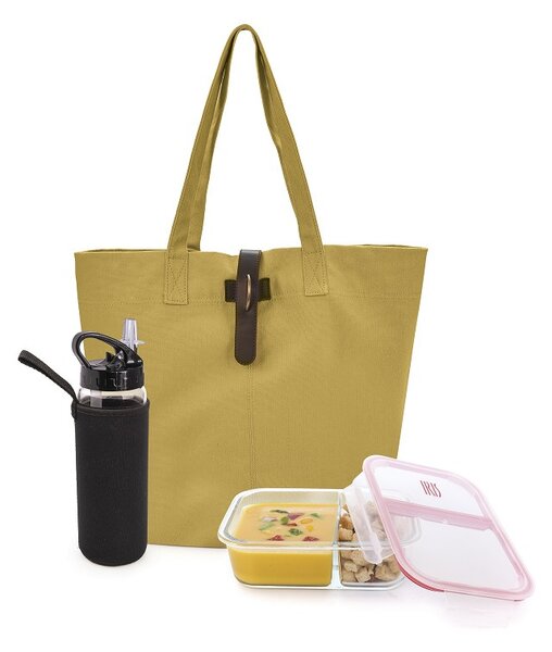 Moderní dámská termotaška Natural, 15l, Iris Barcelona, hořčicová