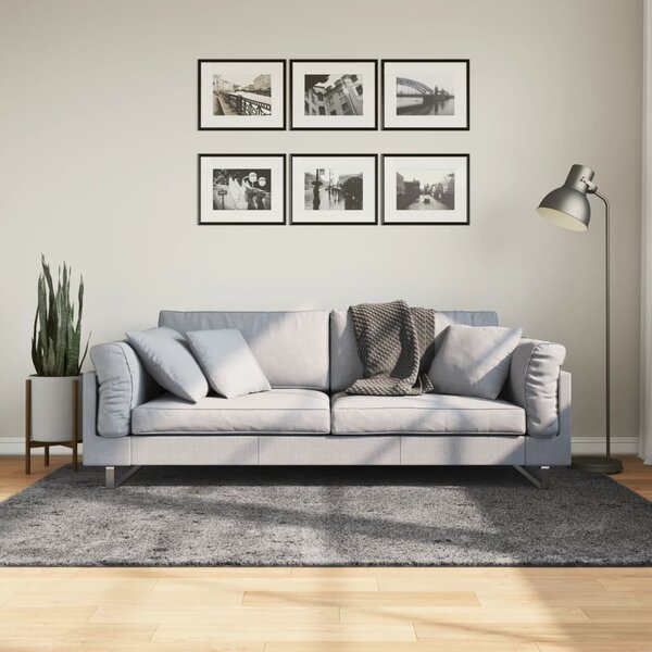 Koberec HUARTE krátký vlas měkký a pratelný antracit 140x200 cm