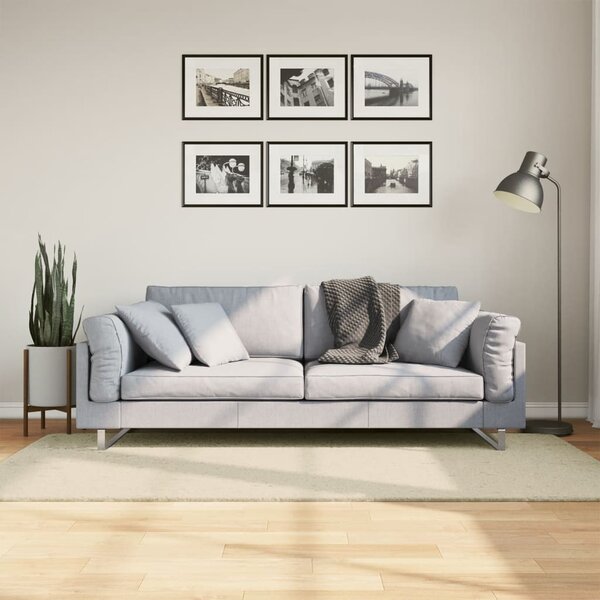Koberec HUARTE krátký vlas měkký a pratelný krémový 100x200 cm