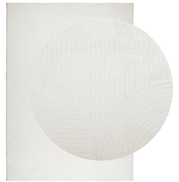 Koberec IZA krátký vlas skandinávský vzhled krémový 200x280 cm