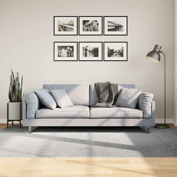 Koberec IZA krátký vlas skandinávský vzhled šedý 160 x 230 cm
