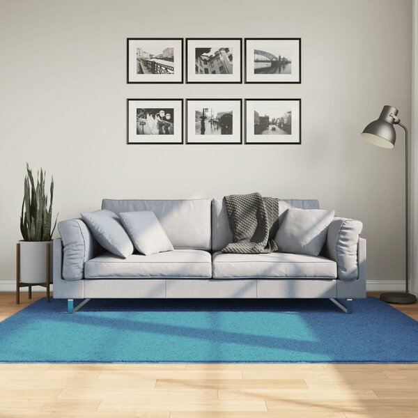 Koberec OVIEDO krátký vlas tyrkysový 140 x 200 cm