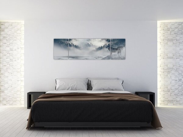 Obraz vlků (170x50 cm)