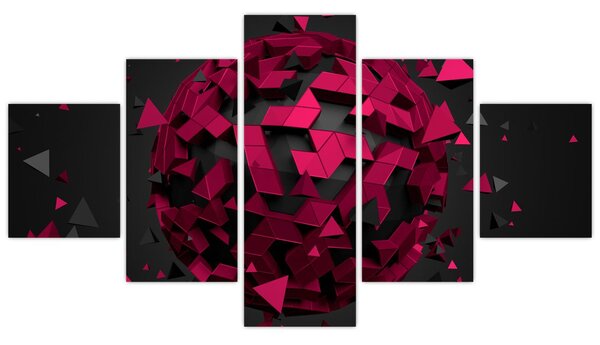 Obraz 3D abstrakce (125x70 cm)