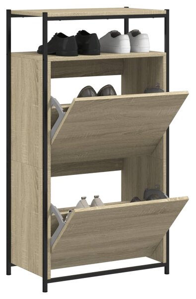 Botník dub sonoma 60 x 34 x 112 cm kompozitní dřevo