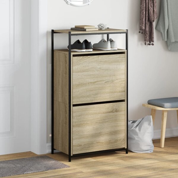 Botník dub sonoma 60 x 34 x 112 cm kompozitní dřevo