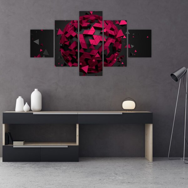 Obraz 3D abstrakce (125x70 cm)