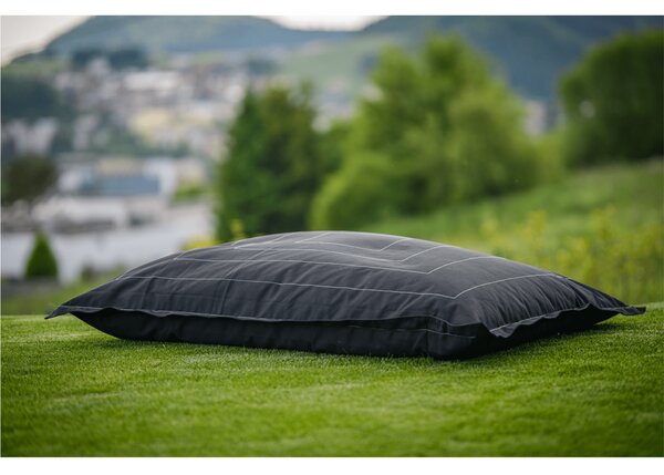 KONDELA Sedací vak, outdoor, šedá látka, BADYL