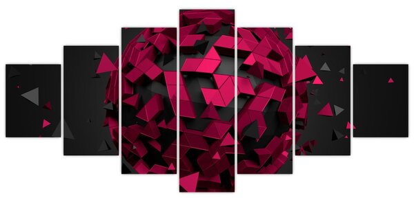 Obraz 3D abstrakce (210x100 cm)