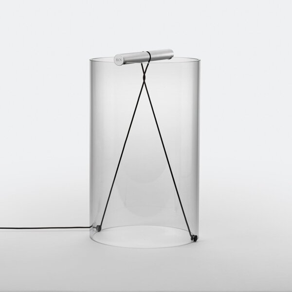 Stolní lampa FLOS, To-Tie T2, stmívatelné, Transparentní, Obývací pokoj, Sklo, Design