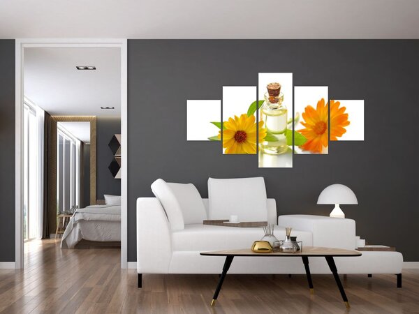 Obraz květinového oleje (125x70 cm)