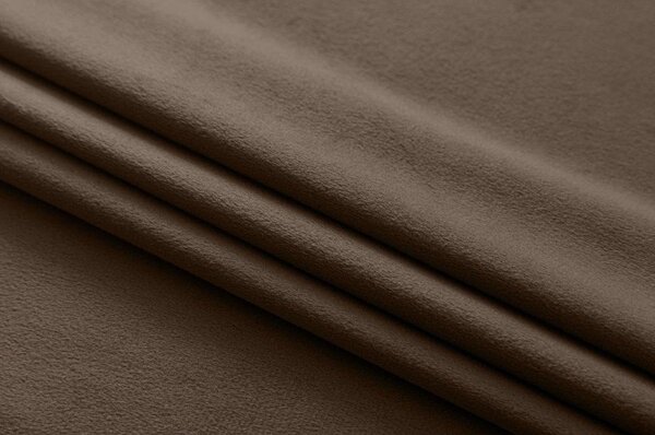 Hnědý zatemňovací závěs VELVET 140x270 cm Zavěšení: Řasící páska