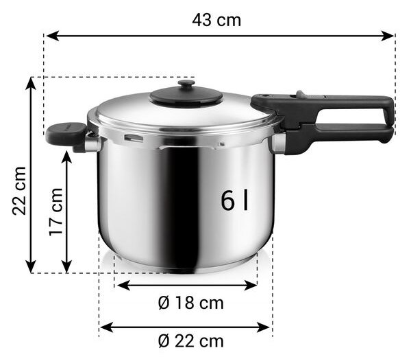 Tlakový hrnec GrandCHEF 6,0 l