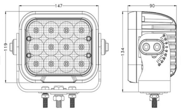 LED Bodové svítidlo pro automobil OSRAM LED/120W/10-30V IP68 5700K