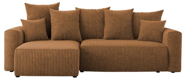 Rohová sedačka Denia (L) (hořčicová). Akce -20%