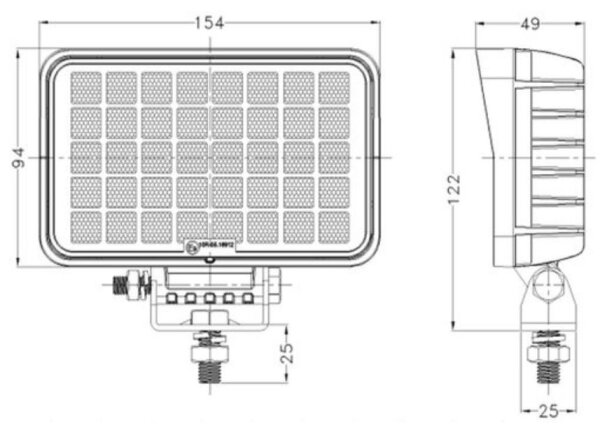 LED Bodové svítidlo pro automobil OSRAM LED/40W/10-30V IP68 5700K
