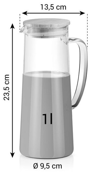 Džbán s víčkem ONLINE 1,0 l
