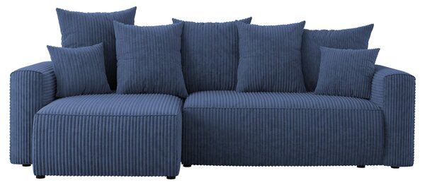 Rohová sedačka Denia (L) (tmavě modrá). Akce -20%