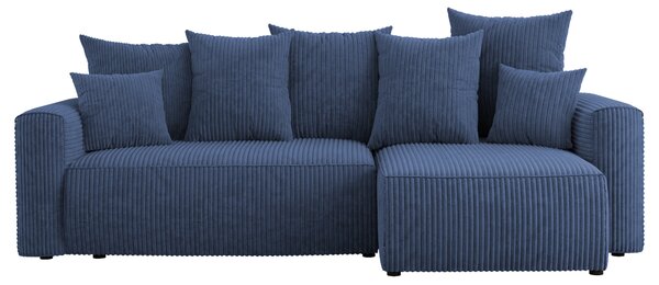 Rohová sedačka Denia (P) (tmavě modrá). Akce -20%