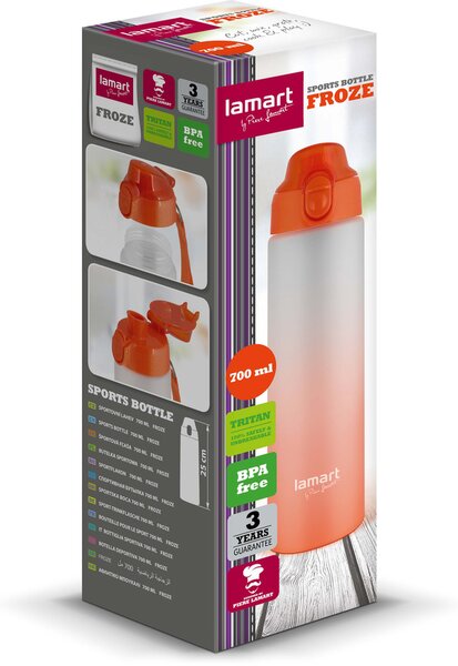 Lamart LT4057 sportovní láhev Froze 0,7 l, oranžová